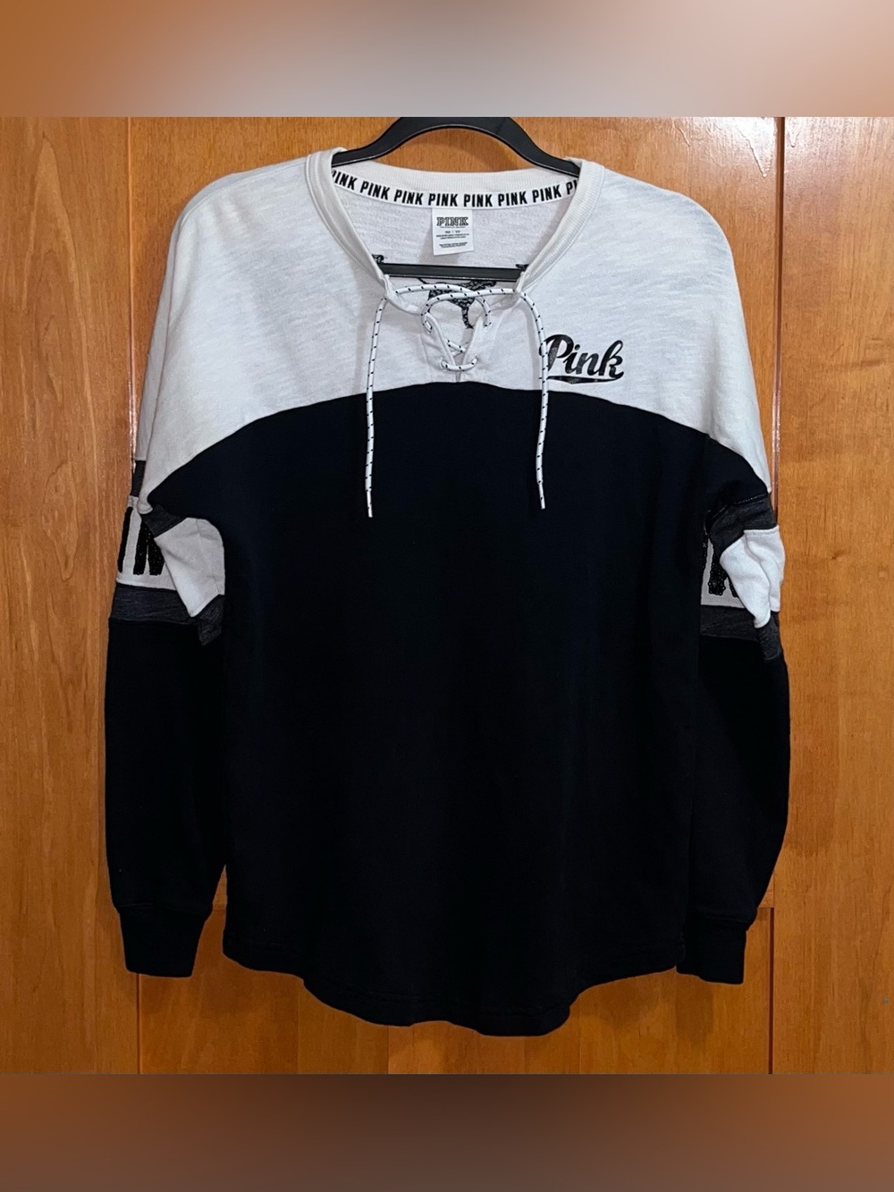 Victoria’s Secret PINK Vintage Y2K Bling Lightweight Sweatshirt Size XS Women’s